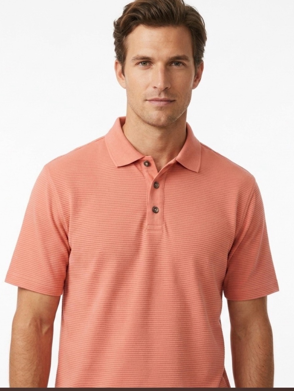Jamaica Jaxx Orange Striped Polo Shirt Men’s Size L